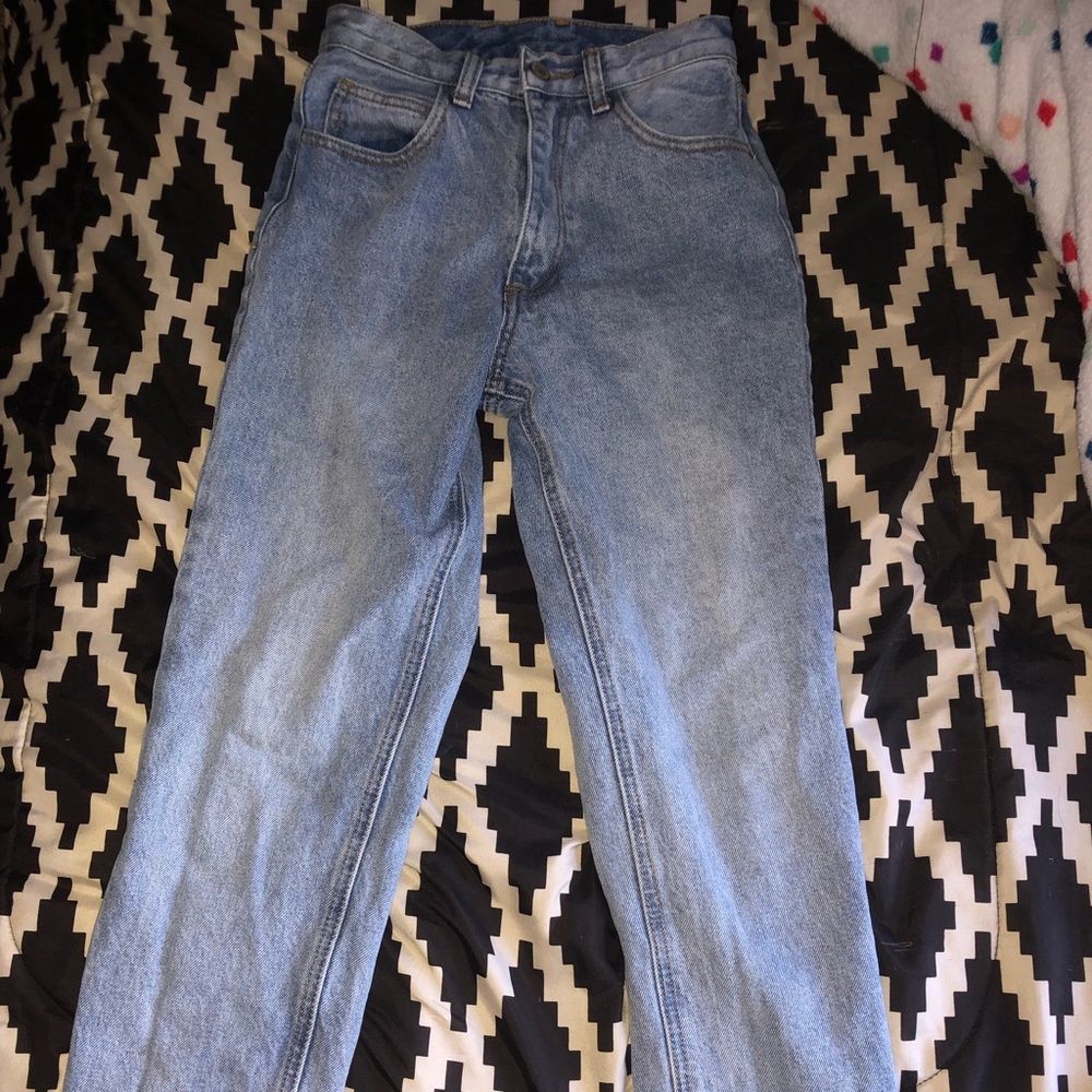 Blue mom jeans